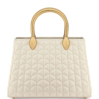 Bvlgari Leather Serpentine Duo Top-Handle Bag - Image 1