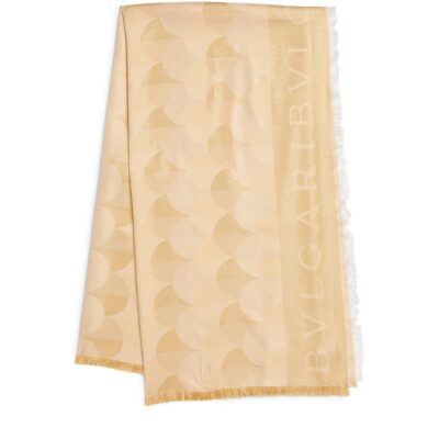 Bvlgari Logomania Wool-Silk Scarf - Image 1