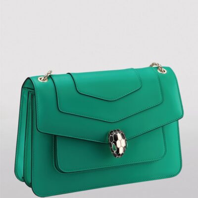 Bvlgari Medium Leather Serpenti Forever Shoulder Bag - Image 3