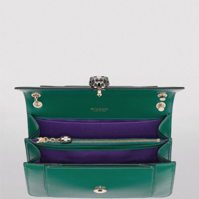Bvlgari Medium Leather Serpenti Forever Shoulder Bag - Image 4