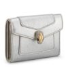 Bvlgari Metallic Leather Serpenti Forever Compact Wallet - Image 1