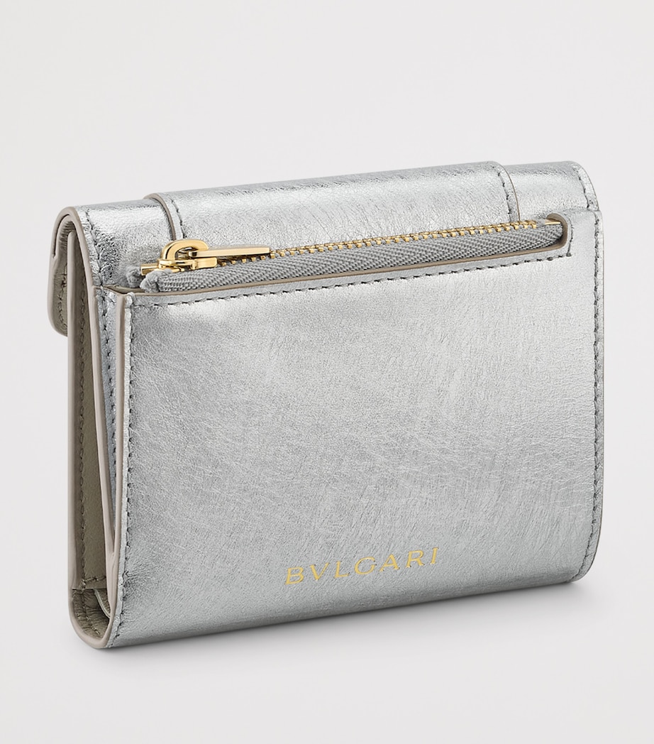 Bvlgari Metallic Leather Serpenti Forever Compact Wallet - Image 2