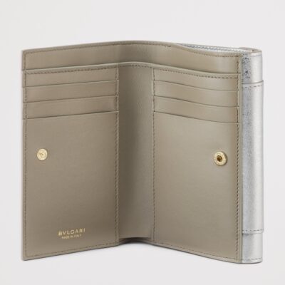 Bvlgari Metallic Leather Serpenti Forever Wallet - Image 3