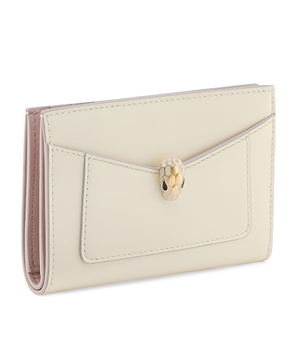 Bvlgari Metallic Leather Serpenti Forever Compact Wallet - Image 4