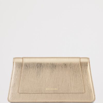Bvlgari Metallic Leather Serpenti Forever Clutch Bag - Image 5