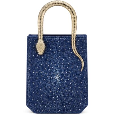 Bvlgari Mini Galuchat Leather Serpentine Tote Bag - Image 1