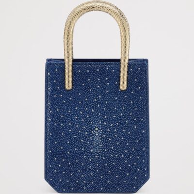 Bvlgari Mini Galuchat Leather Serpentine Tote Bag - Image 2