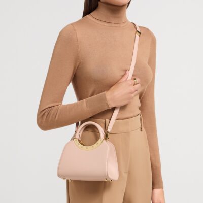 Bvlgari Mini Leather Roma Top-Handle Bag - Image 3