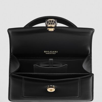 Bvlgari Mini Leather Serpenti Forever Top-Handle Bag - Image 2