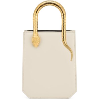 Bvlgari Mini Leather Serpentine Tote Bag - Image 1