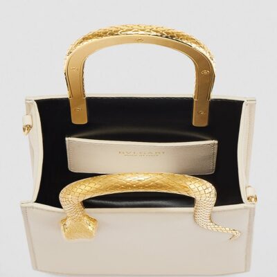 Bvlgari Mini Leather Serpentine Tote Bag - Image 2