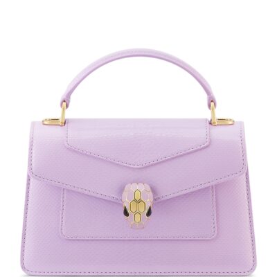 Bvlgari Mini Snakeskin Serpenti Forever Top-Handle Bag - Image 1