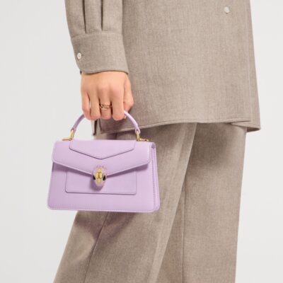 Bvlgari Mini Snakeskin Serpenti Forever Top-Handle Bag - Image 2
