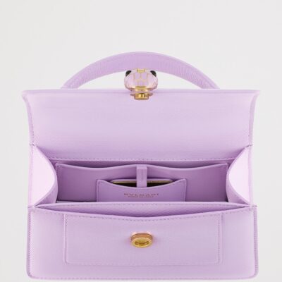 Bvlgari Mini Snakeskin Serpenti Forever Top-Handle Bag - Image 4