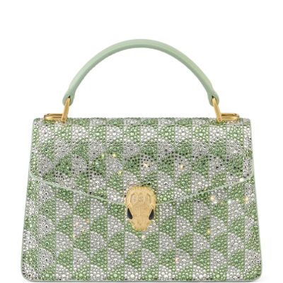 Bvlgari Mini Suede Serpenti Forever Top-Handle Bag - Image 1