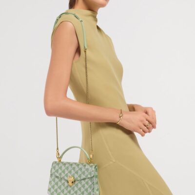 Bvlgari Mini Suede Serpenti Forever Top-Handle Bag - Image 2