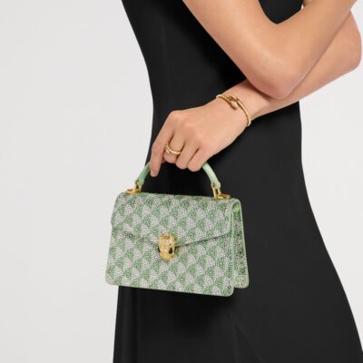 Bvlgari Mini Suede Serpenti Forever Top-Handle Bag - Image 3