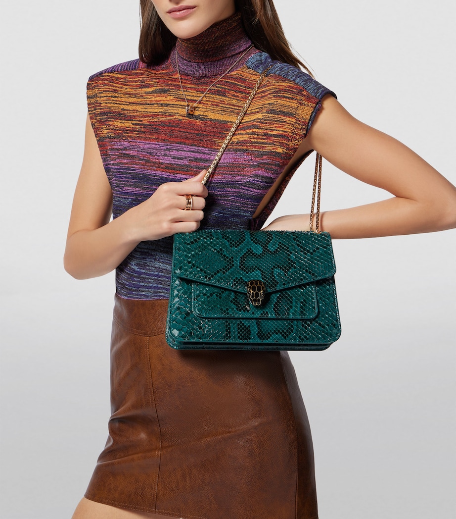 Bvlgari Python Leather Serpenti Forever Shoulder Bag - Image 2