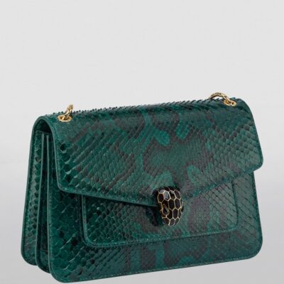 Bvlgari Python Leather Serpenti Forever Shoulder Bag - Image 3