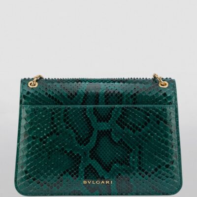 Bvlgari Python Leather Serpenti Forever Shoulder Bag - Image 4