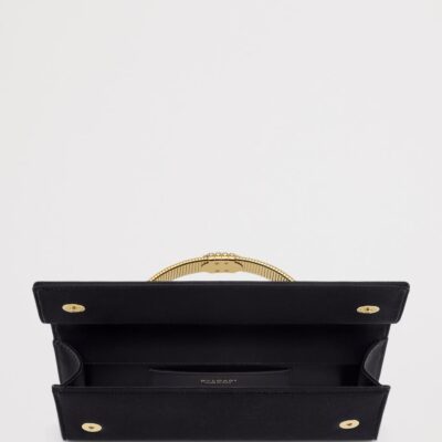Bvlgari Satin Embellished Tubogas Evening Clutch Bag - Image 3