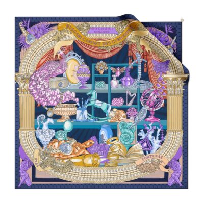 Bvlgari Silk-Wool Logo Stole - Image 3