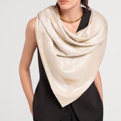 Bvlgari Silk Embroidered Scarf - Image 2