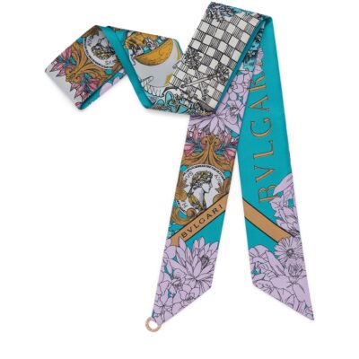 Bvlgari Silk Printed Scarf - Image 4