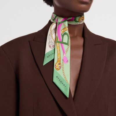 Bvlgari Silk Serpenti 75 Stole - Image 2