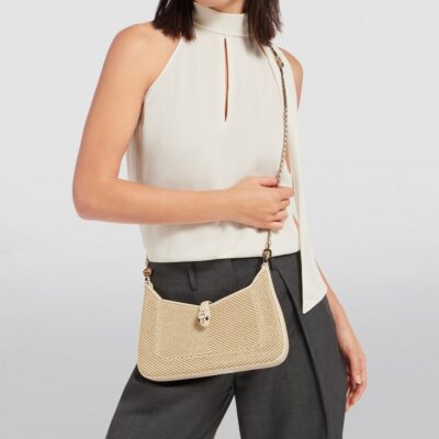 Bvlgari Small Chevron Serpenti Baia Shoulder Bag - Image 2