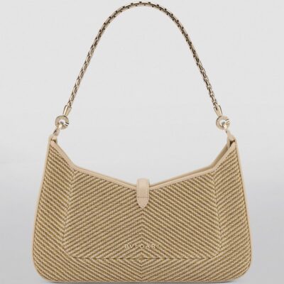 Bvlgari Small Chevron Serpenti Baia Shoulder Bag - Image 5