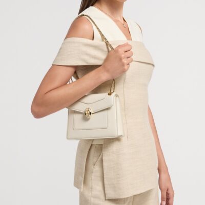 Bvlgari Small Leather Serpent Forever Shoulder Bag - Image 4