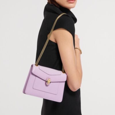Bvlgari Small Leather Serpenti Forever Day-to-Night Shoulder Bag - Image 2