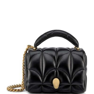 Bvlgari Small Leather Serpenti Sugarloaf Top-Handle Bag - Image 4