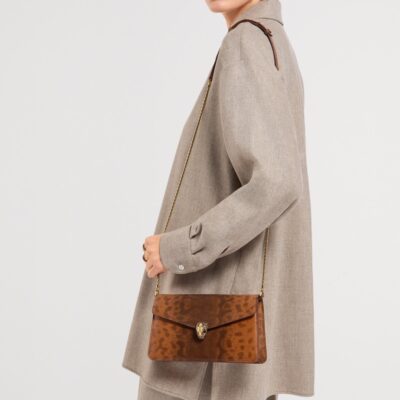 Bvlgari Small Leather Serpenti Forever Cross-Body Bag - Image 4