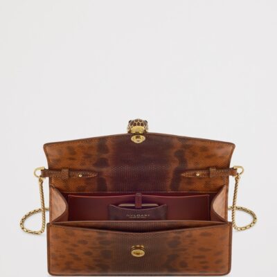 Bvlgari Small Leather Serpenti Forever Cross-Body Bag - Image 5