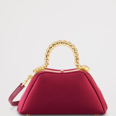 Bvlgari x Geraldine Guyot Mini Satin Serpentine Top-Handle Bag - Image 4