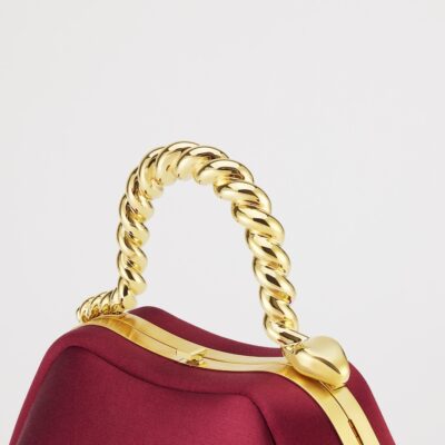 Bvlgari x Geraldine Guyot Mini Satin Serpentine Top-Handle Bag - Image 5