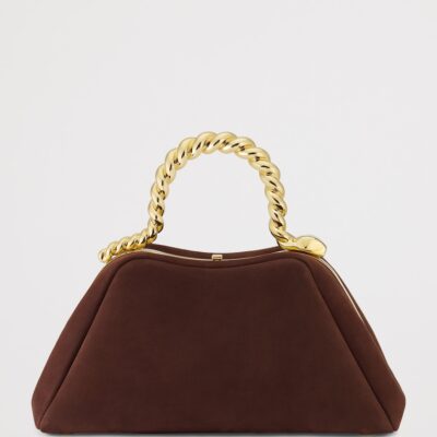 Bvlgari x Geraldine Guyot Small Nubuck Leather Serpentine Top-Handle Bag - Image 2