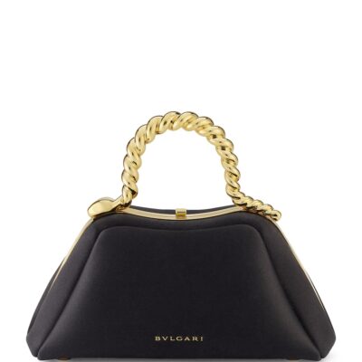 Bvlgari x Geraldine Guyot Small Nubuck Leather Serpentine Top-Handle Bag - Image 5