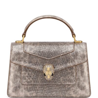 Bvlgari x Geraldine Guyot Small Calfskin Serpentine Top-Handle Bag - Image 5