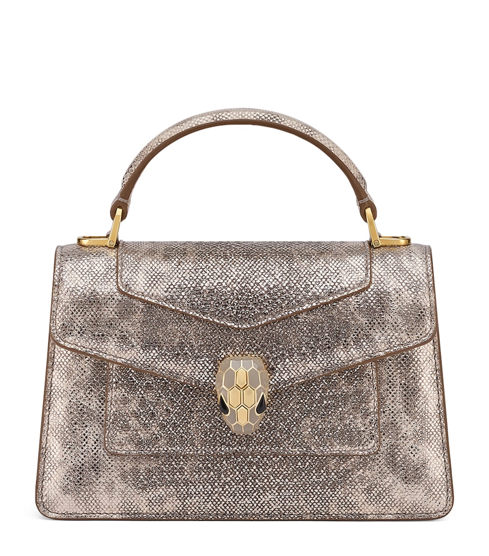 Bvlgari x Geraldine Guyot Small Calfskin Serpentine Top-Handle Bag - Image 5