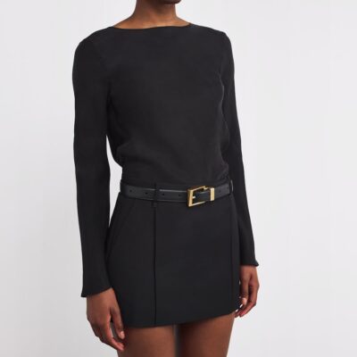 CAMILLA AND MARC Leather Lloyd Belt - Image 3