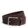 Canali Leather Woven Belt - Image 1