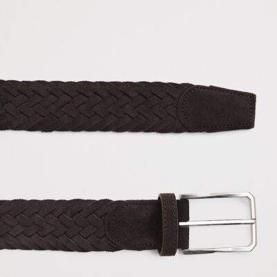 Canali Suede Woven Belt - Image 3
