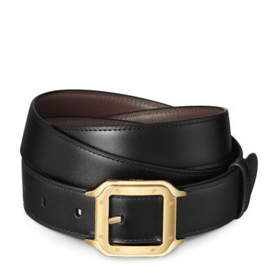 Cartier Leather Reversible Santos de Cartier Belt - Image 1