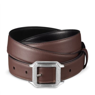 Cartier Leather Reversible Santos de Cartier Belt - Image 1