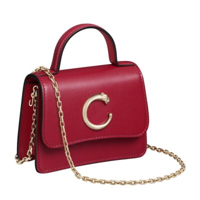 Cartier Micro Leather Panthère de Cartier Top-Handle Bag - Image 1