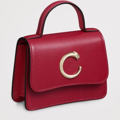 Cartier Micro Leather Panthère de Cartier Top-Handle Bag - Image 5