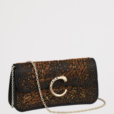Cartier Mini Embroidered Panthère C de Cartier Chain Bag - Image 2